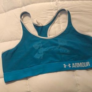 Under Armour teal compression sports bra